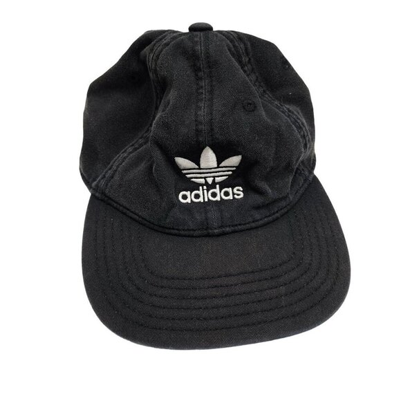 Adidas Men's Black Dad Hat Adjustable Strap &‎ Logo Classic Retro Fading - Picture 1 of 8